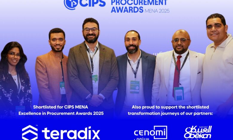 “تيرادكس”-أول-شركة-تكنولوجيا-مصرية-تتأهل-للقائمة-القصيرة-لجوائز-cips-للتميز-في-المشتريات-وسلاسل-التوريد